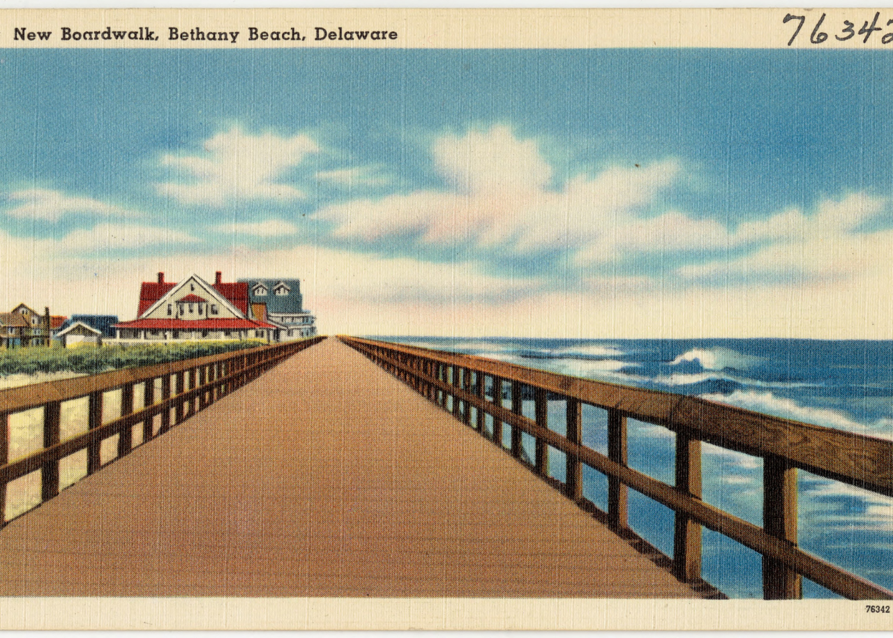 Boardwalk on Bethany Beach drawing